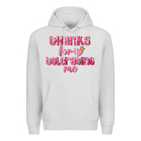 Dove Grey Thanks for tolerating me Valentine's Day Premium Hoodie - FaDigitalArtStudio