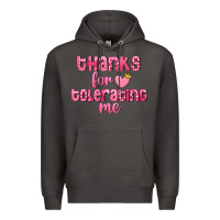 Smoke Thanks for tolerating me Valentine's Day Premium Hoodie - FaDigitalArtStudio