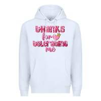 White Thanks for tolerating me Valentine's Day Premium Hoodie - FaDigitalArtStudio