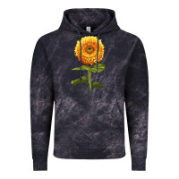 Cloud Black Gummy Bear Sunflower Vintage Hoodie - LillyAllenDesigns