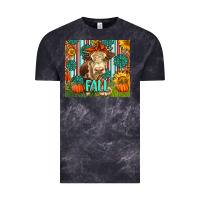 Cloud Black Western Fall Cow Vintage Tee - LillyAllenDesigns