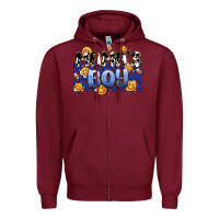 Burgundy mama's boy olivia Zipper Hoodie - OliviaCreatesArt