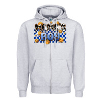 Heather Grey mama's boy olivia Zipper Hoodie - OliviaCreatesArt