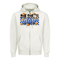 Oatmeal Heather mama's boy olivia Zipper Hoodie - OliviaCreatesArt