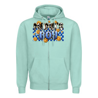 Seafoam mama's boy olivia Zipper Hoodie - OliviaCreatesArt