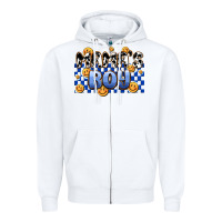 White mama's boy olivia Zipper Hoodie - OliviaCreatesArt