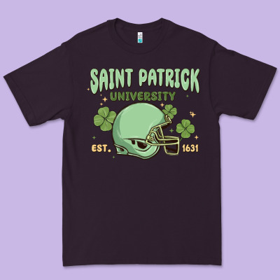 Saint Patrick University Premium Tee Designed By Maliassmallbusiness