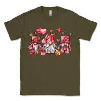 Army Green valentine's day gnomes Classic Tee - LillyAllenDesigns