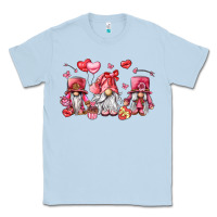 Dusty Blue valentine's day gnomes Classic Tee - LillyAllenDesigns