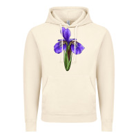 Vintage Artic Iris Flower Vintage Hoodie - LillyAllenDesigns