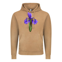 Iris Flower Vintage Hoodie | Teevron