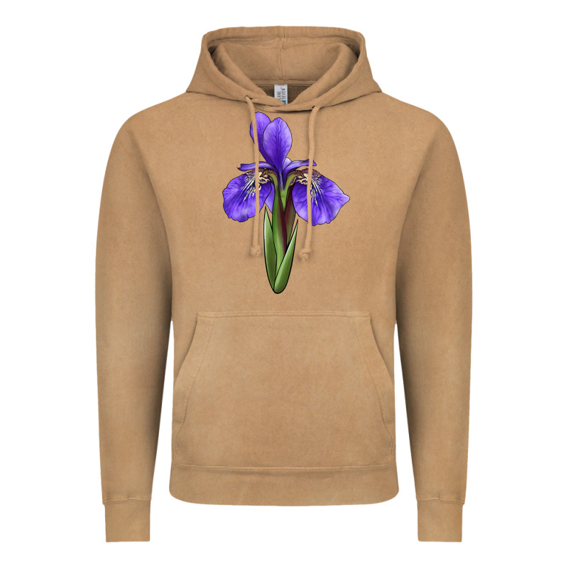Iris Flower Vintage Hoodie by LillyAllenDesigns | Teevron