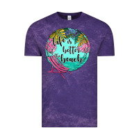 Cloud Purple life is better at the beach Vintage Tee - JahusDesignShop