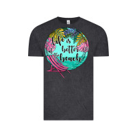 Vintage Black life is better at the beach Vintage Tee - JahusDesignShop