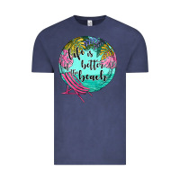 Vintage Denim life is better at the beach Vintage Tee - JahusDesignShop