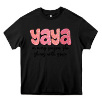 Black yaya in every season, she shines with grace Heavy Core Tee - MaliasSmallBusiness