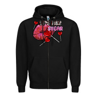 Black lips like sugar olivia Zipper Hoodie - OliviaCreatesArt