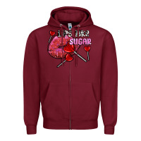 Burgundy lips like sugar olivia Zipper Hoodie - OliviaCreatesArt