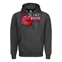 Charcoal Heather lips like sugar olivia Zipper Hoodie - OliviaCreatesArt