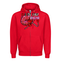 Red lips like sugar olivia Zipper Hoodie - OliviaCreatesArt