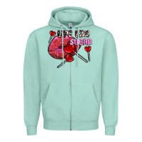 Seafoam lips like sugar olivia Zipper Hoodie - OliviaCreatesArt