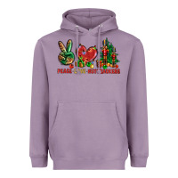 Lavender Peace Love Nutcrackers Heavyweight Hoodie - BundleAndBundleShop