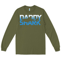 Army Green Daddy Shark Long Sleeve Tee - Bettercallsaul