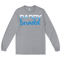 Heather Grey Daddy Shark Long Sleeve Tee - Bettercallsaul