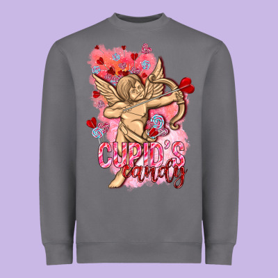 Cupids Candy With Candies Valentine's Day Heavyweight Sweatshirt Designed By Howdyjamesfarm