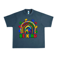 Midnight Navy autism awareness rainbow Urban Heavy Tee - Artiststas