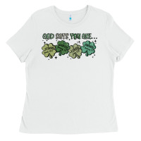 White god says i am patrick's day Ladies Tee - MaliasSmallBusiness
