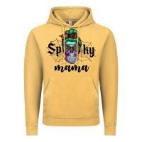 Vintage Mustard spooky mama skull Vintage Hoodie - RanaPortraitStore