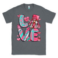Charcoal Heather love with gnome Classic Tee - LillyAllenDesigns