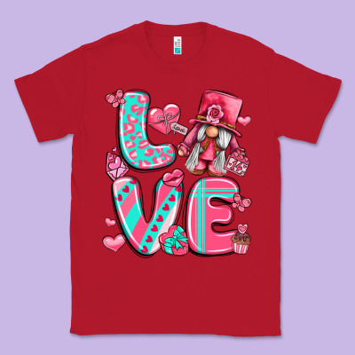 Love With Gnome Classic Tee Designed By Lillyallendesigns