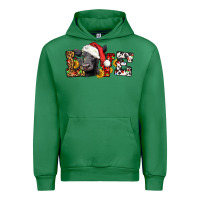 Emerald love christmas black angus Urban Hoodie - LillyAllenDesigns