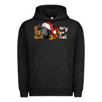 Pigment Black love christmas black angus Urban Hoodie - LillyAllenDesigns