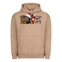 Pigment Burro love christmas black angus Urban Hoodie - LillyAllenDesigns