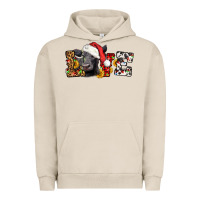 Pigment French Oak love christmas black angus Urban Hoodie - LillyAllenDesigns