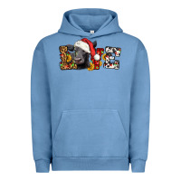 Pigment Pebble Blue love christmas black angus Urban Hoodie - LillyAllenDesigns