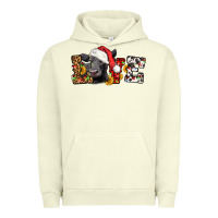 Pigment Pistachio love christmas black angus Urban Hoodie - LillyAllenDesigns