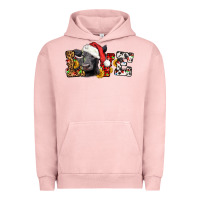 Pigment Salmon love christmas black angus Urban Hoodie - LillyAllenDesigns