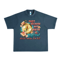 Midnight Navy just because my path is different Urban Heavy Tee - Artiststas