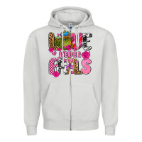 Dove Grey love never fails with prince frog  olivia Zipper Hoodie - OliviaCreatesArt