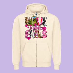 Love Never Fails With Prince Frog  Olivia Zipper Hoodie Designed By Oliviacreatesart