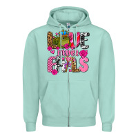 Seafoam love never fails with prince frog  olivia Zipper Hoodie - OliviaCreatesArt