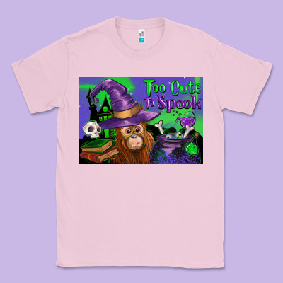 Too Cute To Spook Baby Orangutan Classic Tee Designed By Lillyallendesigns