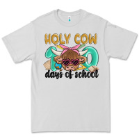 Dove Grey holy cow 100 days of school Premium Tee - MaliasSmallBusiness