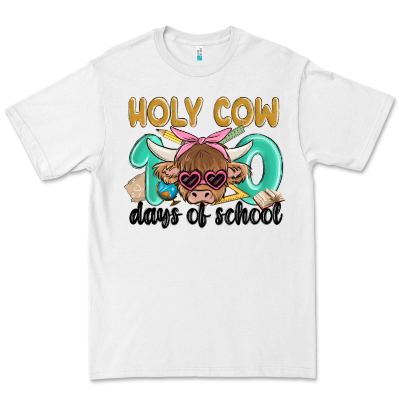 Holy Cow 100 Days Of School Premium Tee by MaliasSmallBusiness | Teevron
