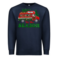 Navy christmas 'tis the season Premium Sweatshirt - BundleAndBundleShop