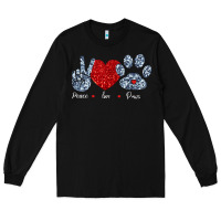 Peace Love Paws Long Sleeve Tee | Teevron